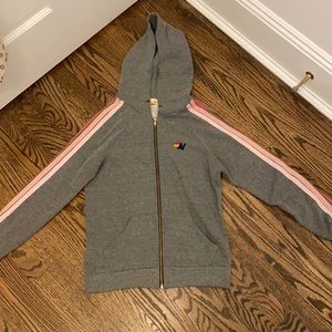 Pink ombré limited addition aviator nation zip up